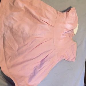 Light pink corduroy dress.